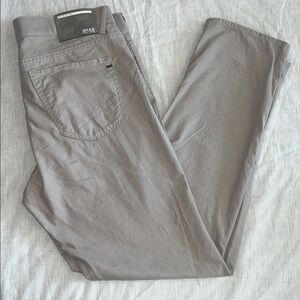 BRAX Pants Mens 35x32 Chuck Modern Fit White HI-FLEX Stretch Chino